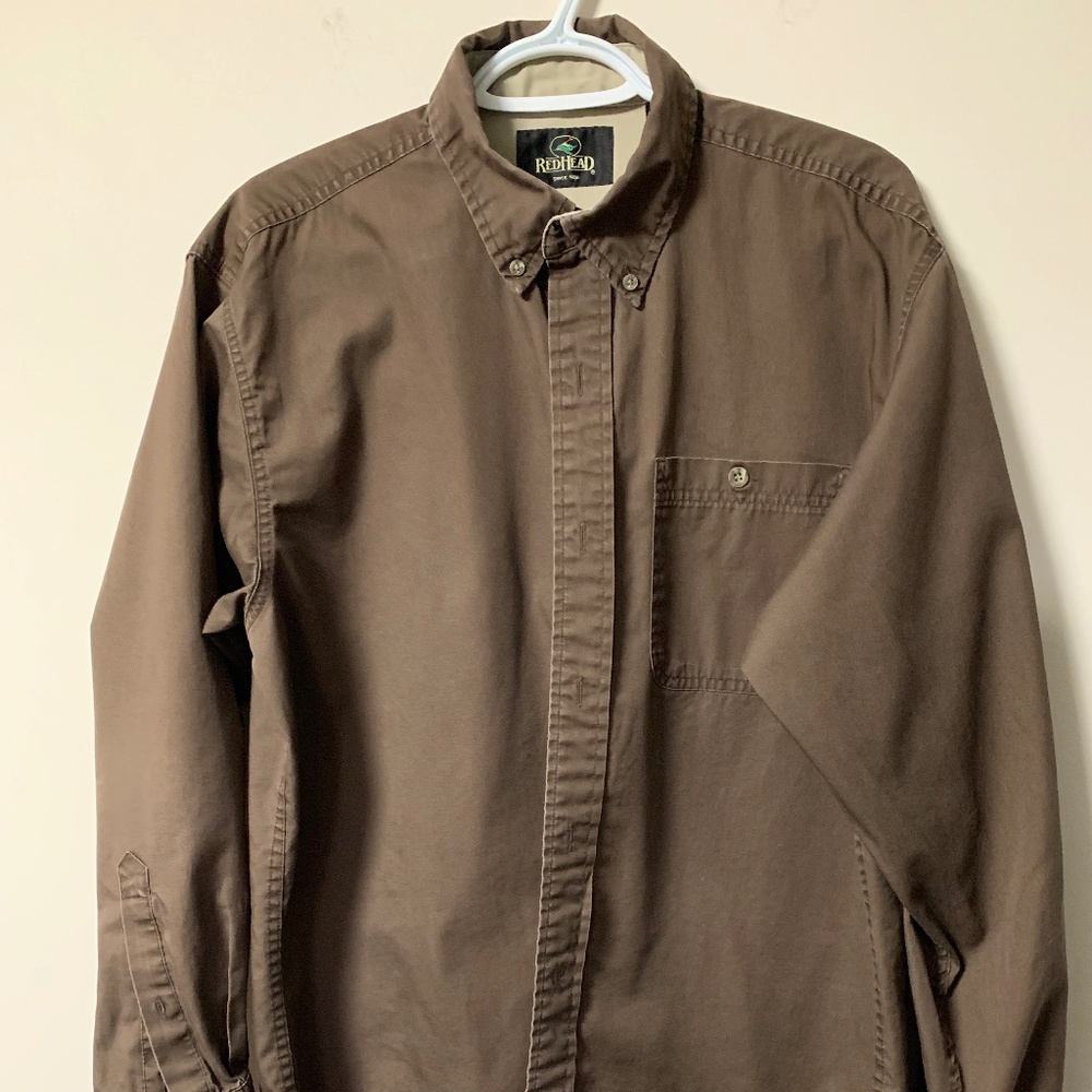RedHead Button Down Long Sleeve Shirt - M